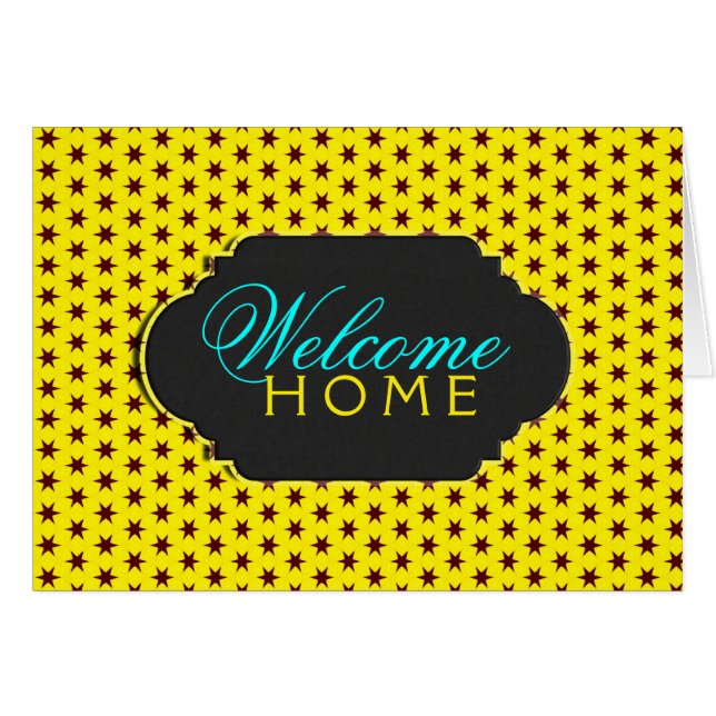 Cartão Placa Personalizada Home de Boas-vindas para Super (Frente Horizontal)