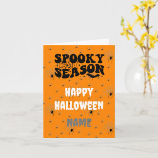 Cartão Placa personalizável projetada pelo Halloween de a