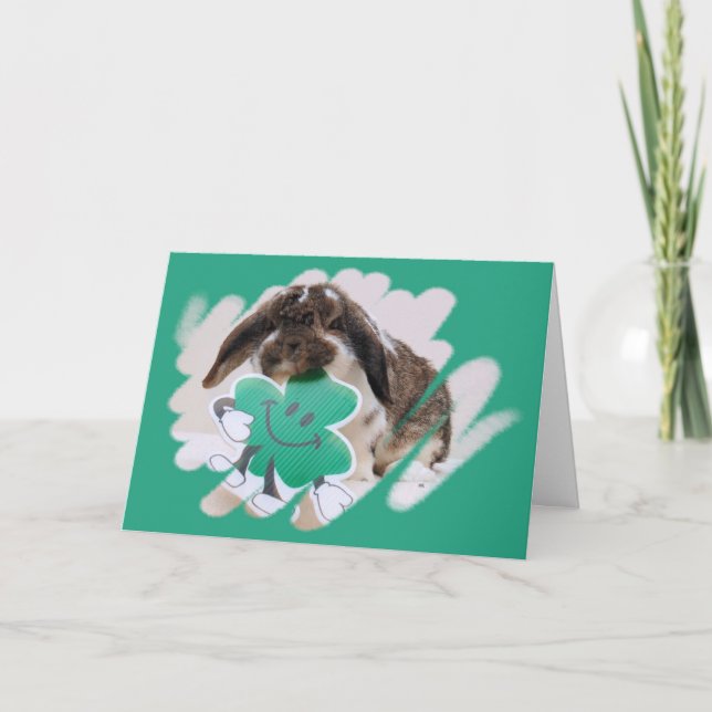 Cartão Placa Petals-o-Shamrock (Frente)