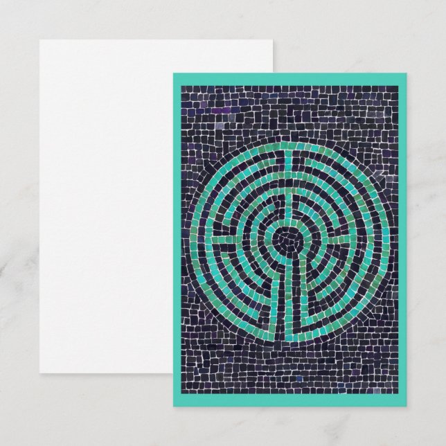 Cartão Placa plana II LABYRINTH III 3,5x5 (Frente/Verso)