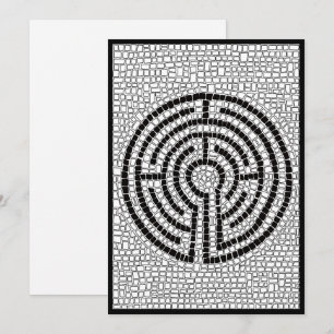 Cartão Placa plana II LABYRINTH VII 5x7