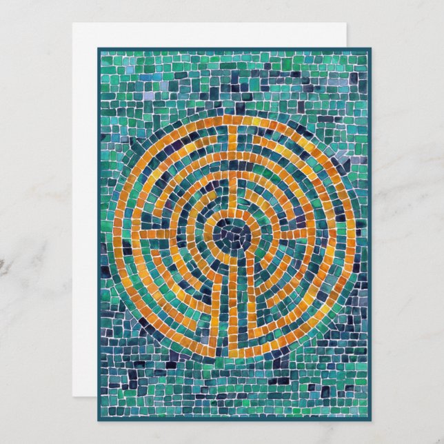 Cartão Placa plana LABYRINTH II 5.5x7.5 (Frente/Verso)