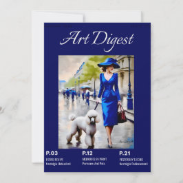 Cartão Placa Plana Para Parisians E Pets