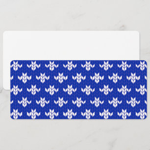 Cartão Placa plana SCANDIA BLUE KNIT 4x9.25 / Horizontal