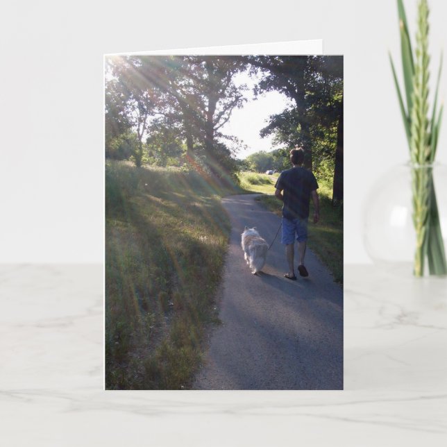 Cartão Placa Poem Ponte do Arco-Íris (Frente)