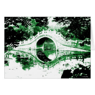 Cartão Placa ponte histórica