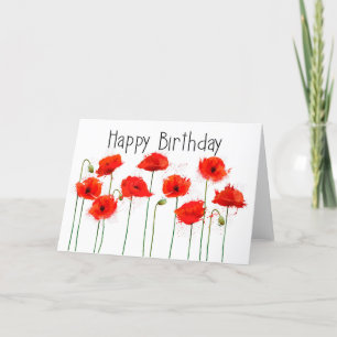 Cartão Placa Poppy