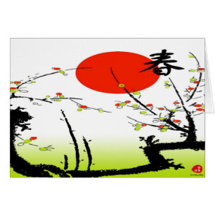 Cartão Placa primavera