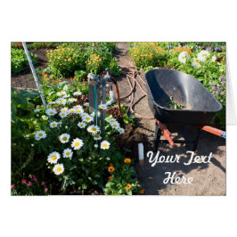 Cartão Placa primavera Garden