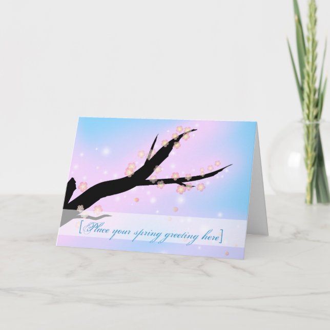 Cartão Placa - Primavera no ar (Frente)