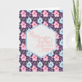 Cartão Placa Proverbs 31:26