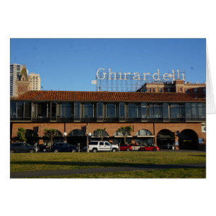 Cartão Placa Quadrada de São Francisco Ghirardelli