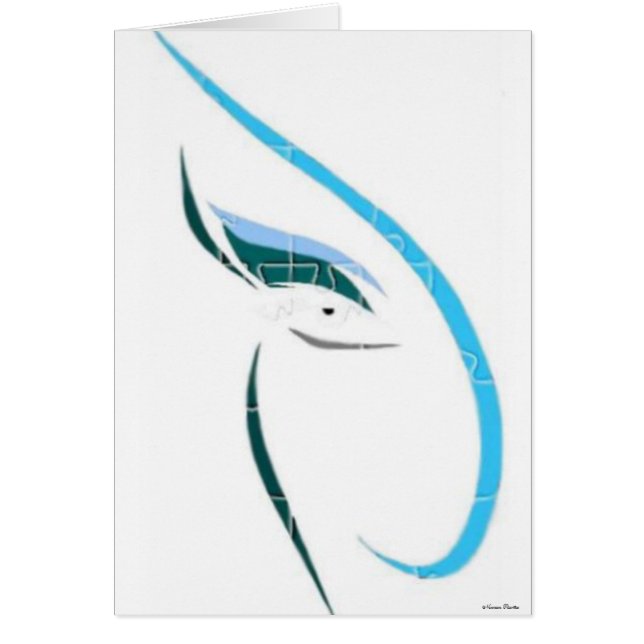 Cartão Placa Quebra-cabeça de Moda (Frente)