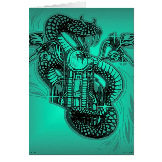 Cartão Placa Raider cobra (Frente)