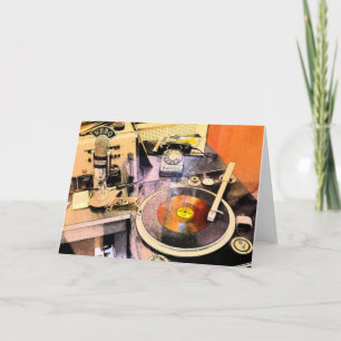 Cartão Placa Reproduzir Rock-n-Roll