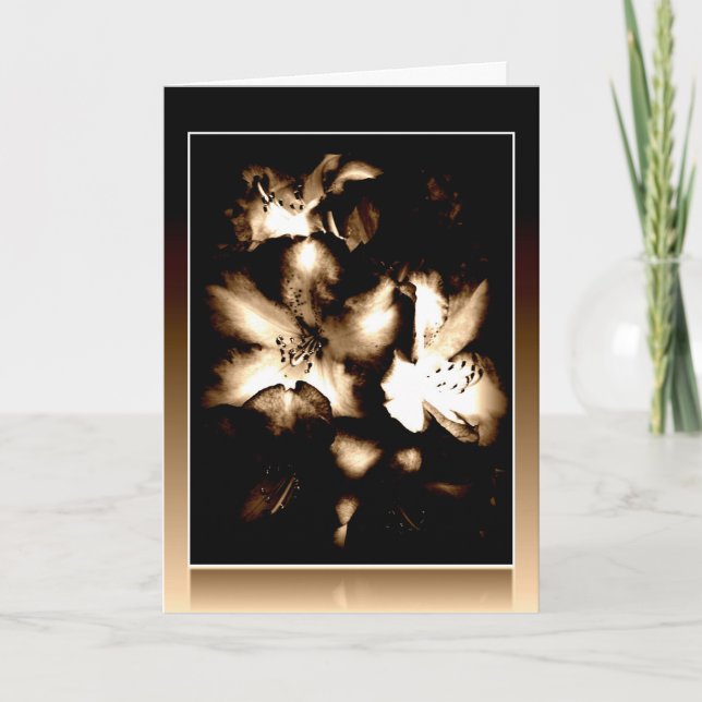 Cartão placa rhodos do ouro (Frente)