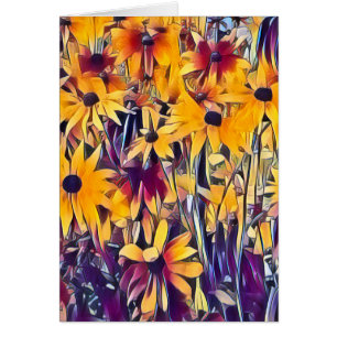 CARTÃO PLACA RUDBECKIAS