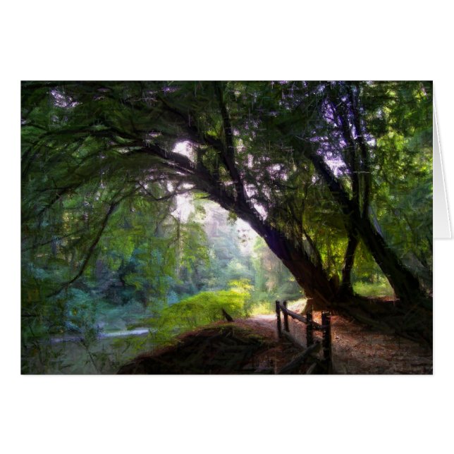 Cartão Placa Shady Stream (Frente Horizontal)