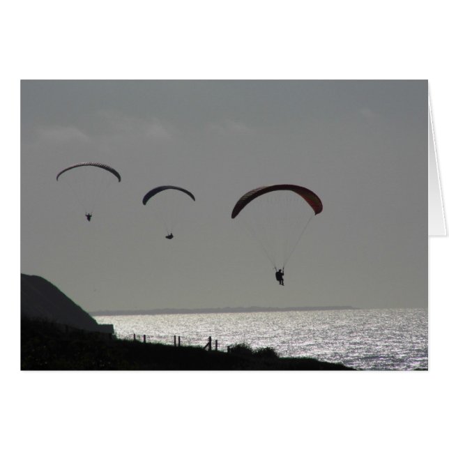 Cartão Placa simples - Paraglider (Frente Horizontal)