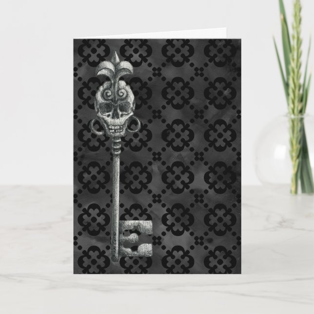 Cartão Placa Skeleton Key 3 (Frente)