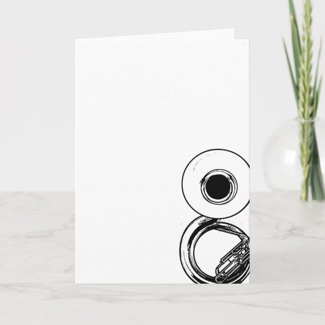 Cartão Placa Sousaphone (Frente)