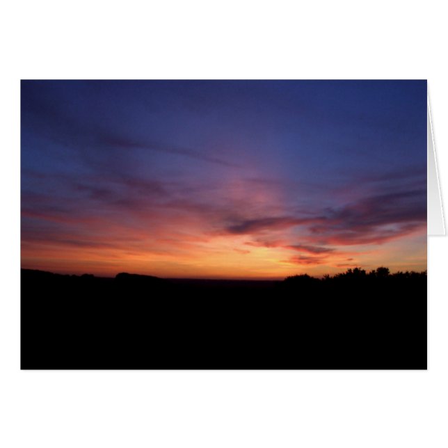 Cartão Placa Sunset (Frente Horizontal)