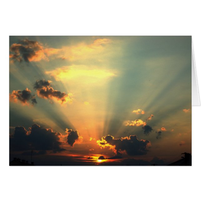 Cartão Placa Sunset (Frente Horizontal)