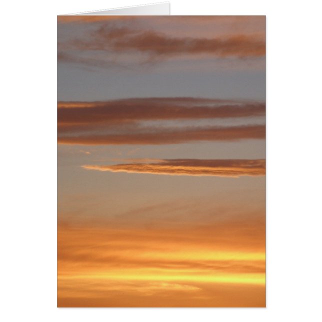 Cartão Placa Sunset Laranja (Frente)