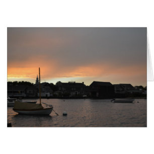 Cartão Placa Sunset Nantucket