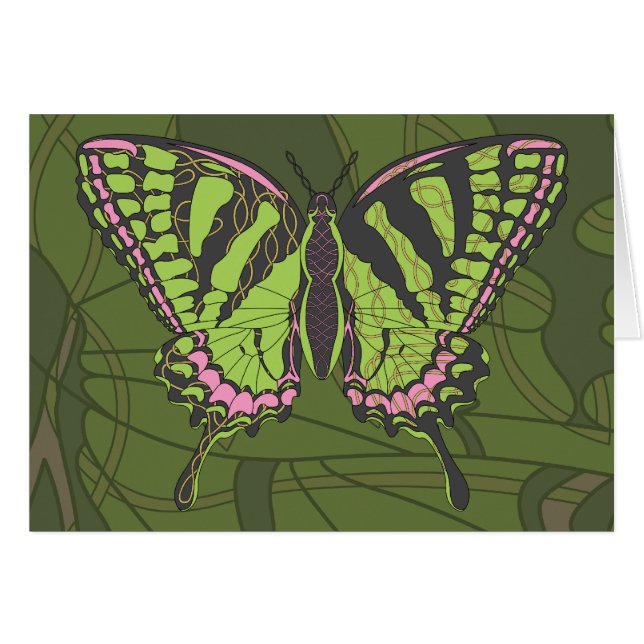 Cartão Placa Swallowtail Celta (Frente horizontal)