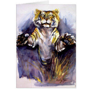 Cartão Placa Tigre