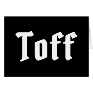 Cartão Placa Toff