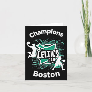 Cartão Placa tripla de basquete Celtics