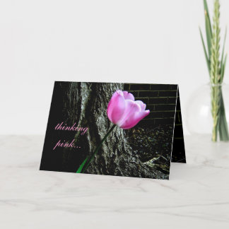 Cartão Placa Tulip Rosa