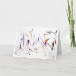 Cartão Placa "Uplifting Words" Expression abstrato
