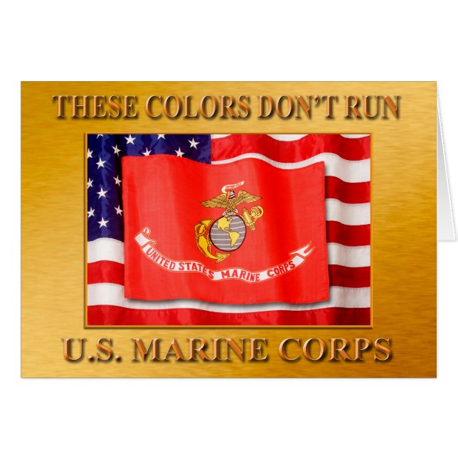 Cartão Placa USMC (Frente Horizontal)