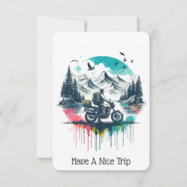 Cartão Placa viagem