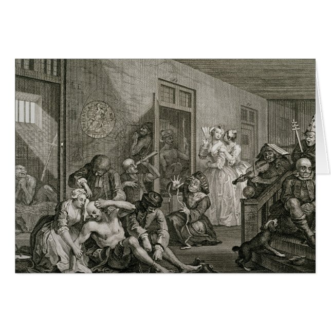 Cartão Placa VIII do progresso de um ancinho, 1735 (Frente Horizontal)