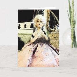 Cartão Placa Vintage Doll