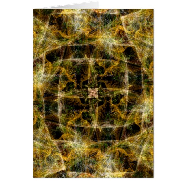 Cartão Placa visionária abstrato (Frente)