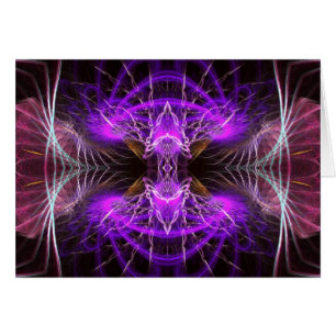 Cartão Placa widescreen frontal roxa