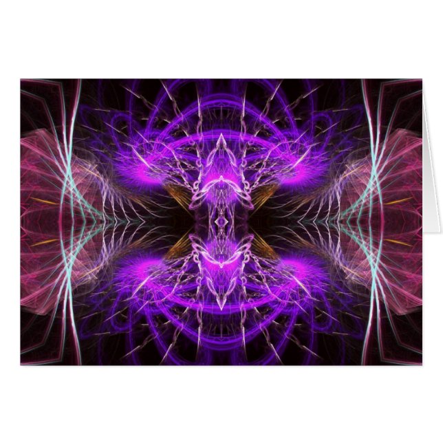 Cartão Placa widescreen frontal roxa (Frente Horizontal)