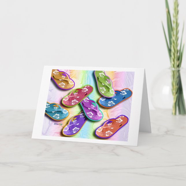 Cartão Placas chinelos (Frente)