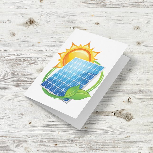 Cartão Placas com Nota de Energia Solar (Criador carregado)