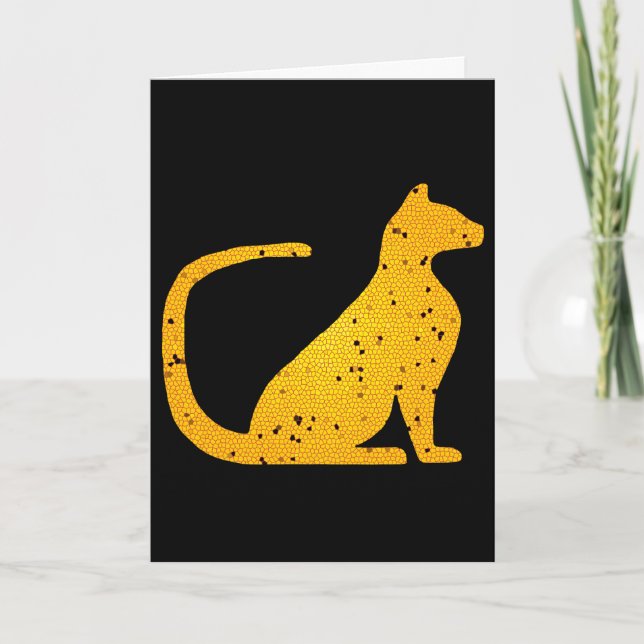 Cartão Placas CrystalKatz de Vidro Dourado (Frente)