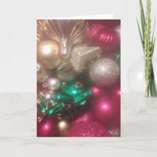 Cartão Placas de enfeites de natal