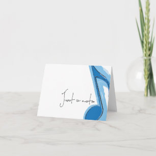 Cartão Placas de Nota de Música