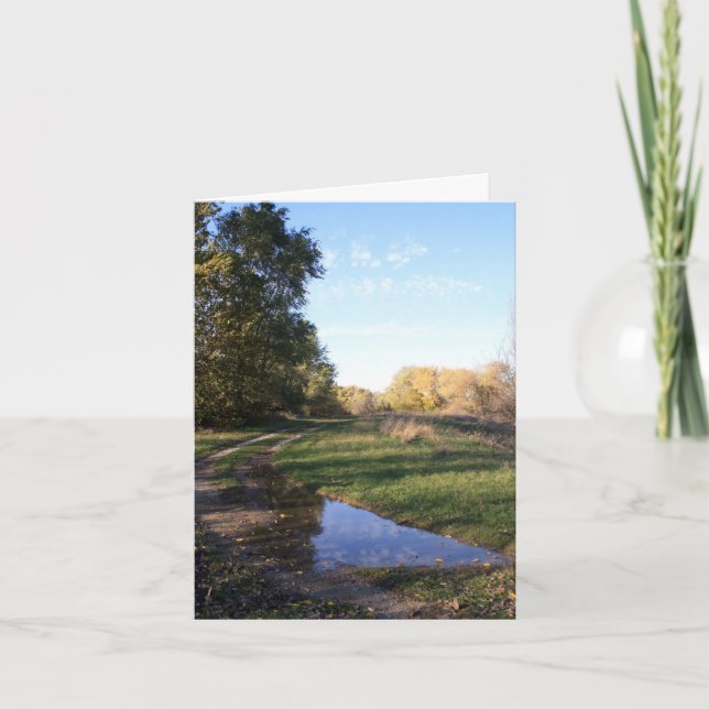 Cartão Placas de Nota de Reflexão de Backestradas (Frente)