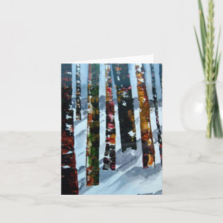 Cartão Placas para Vazio de árvores de inverno