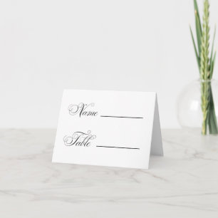 Cartão Placas Placecards para sinais de mesa de casamento